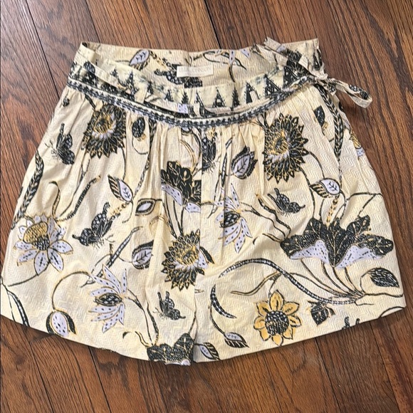 Ulla Johnson Floral Print Men Shorts - Yellow and Black - Picture 1 of 2